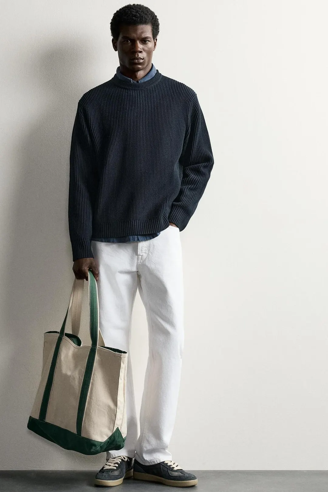 Фактурный джемпер прямого кроя, Zara