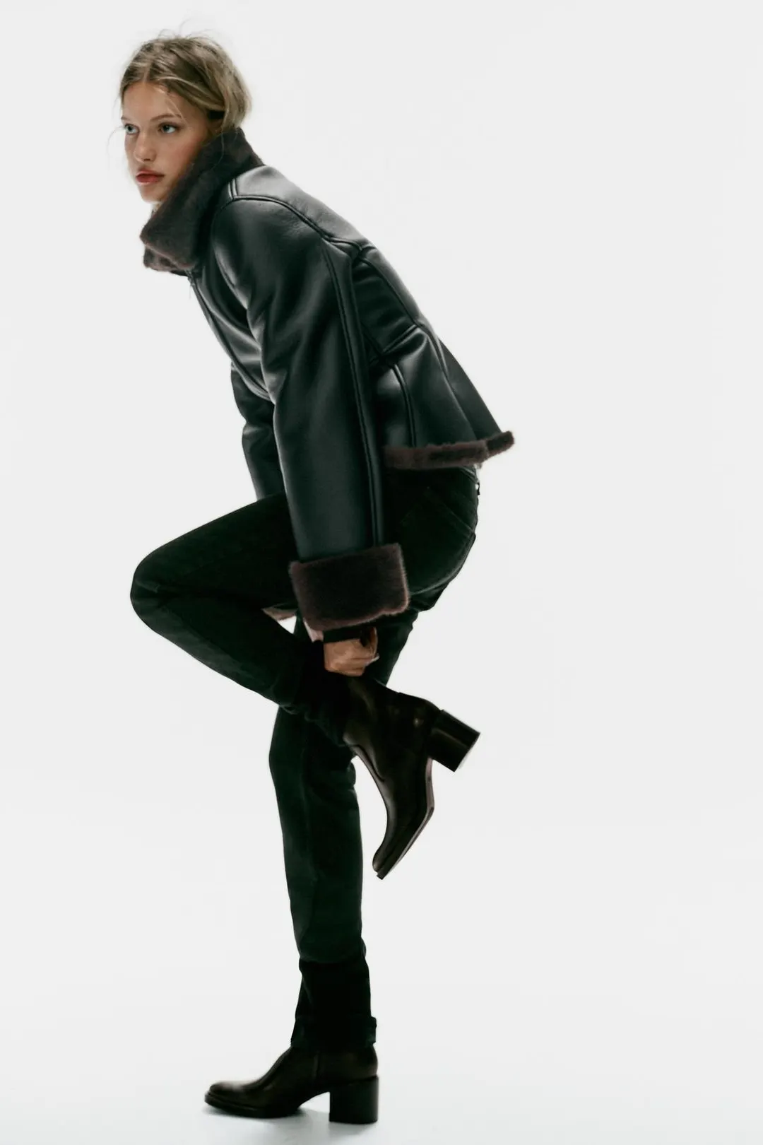 Ботильоны на устойчивом каблуке, Zara