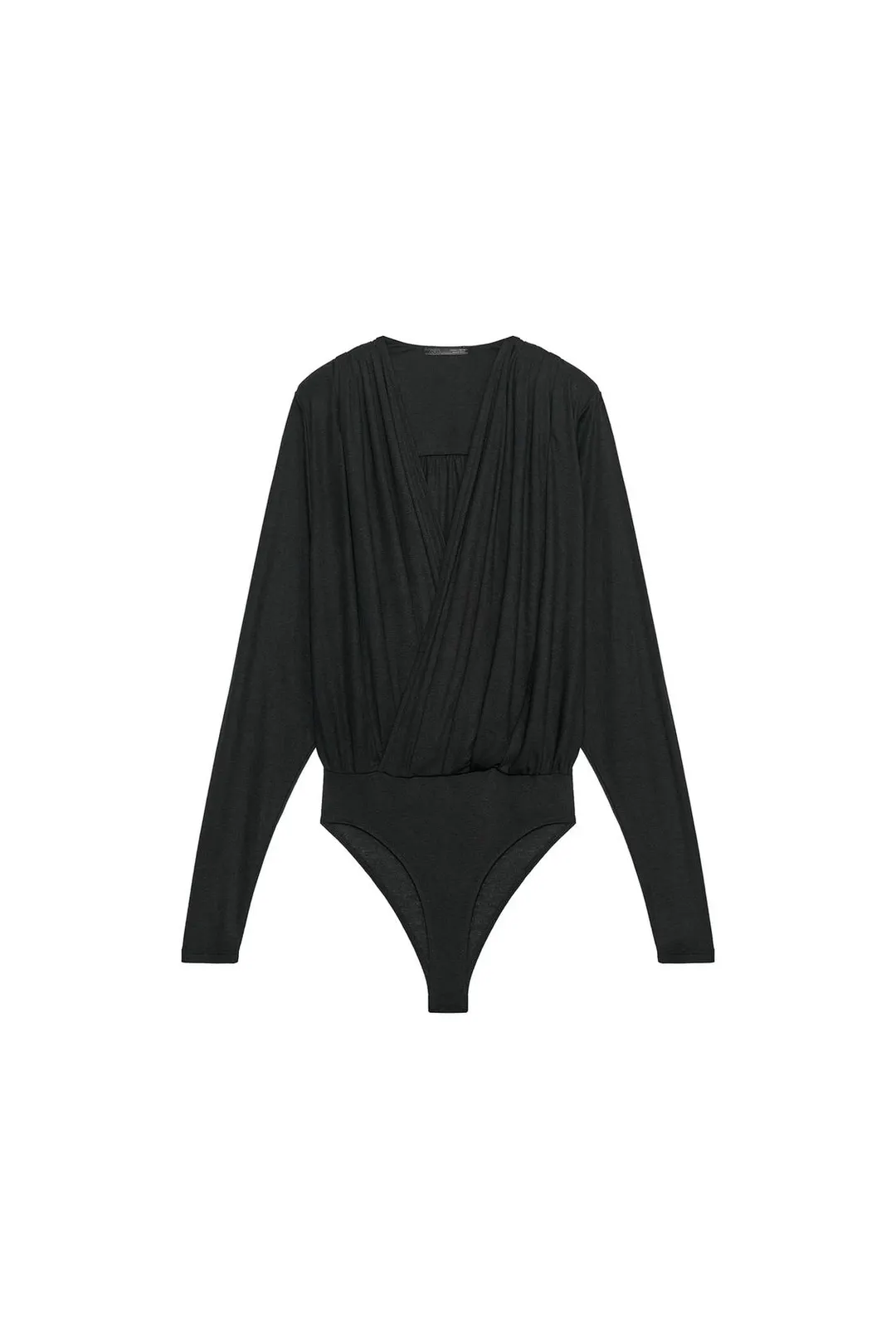 Боди с запахом и подплечниками, Zara