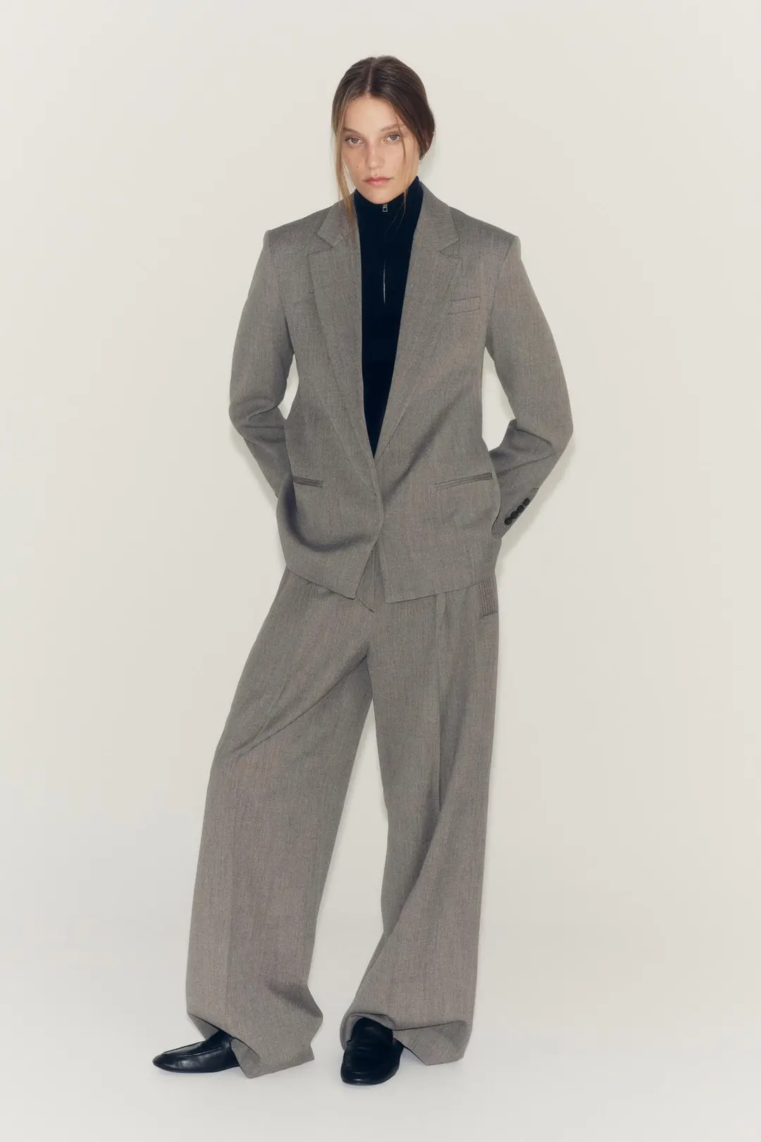 Двубортный блейзер ZW Collection, Zara