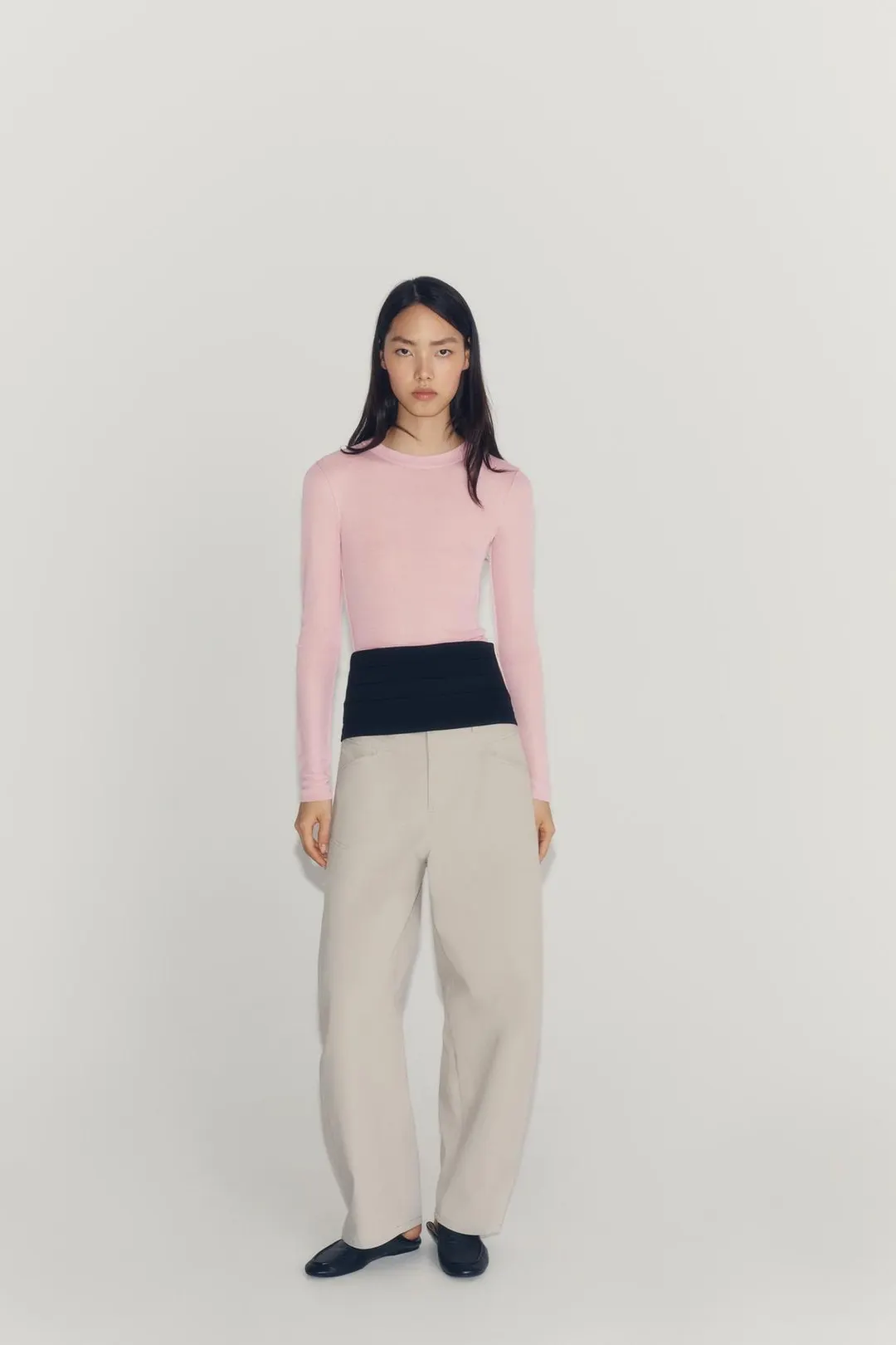 Полупрозрачный трикотажный топ, Zara