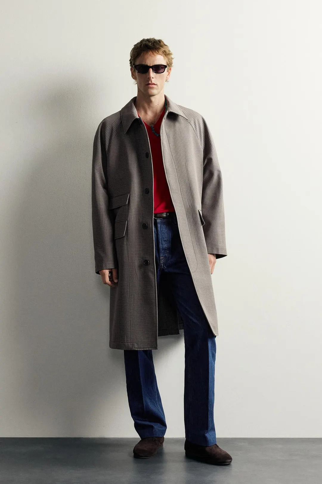 Клетчатый тренч Aaron Levine x Zara, Zara
