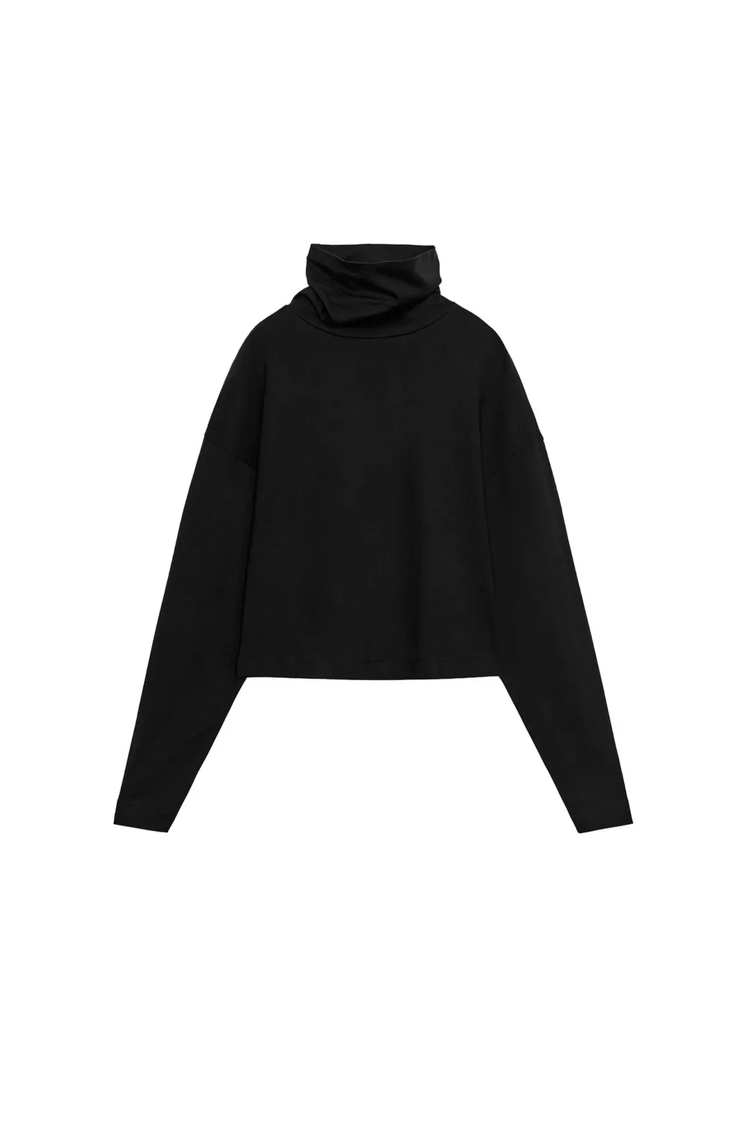 Футболка из интерлока с высоким воротником, Zara