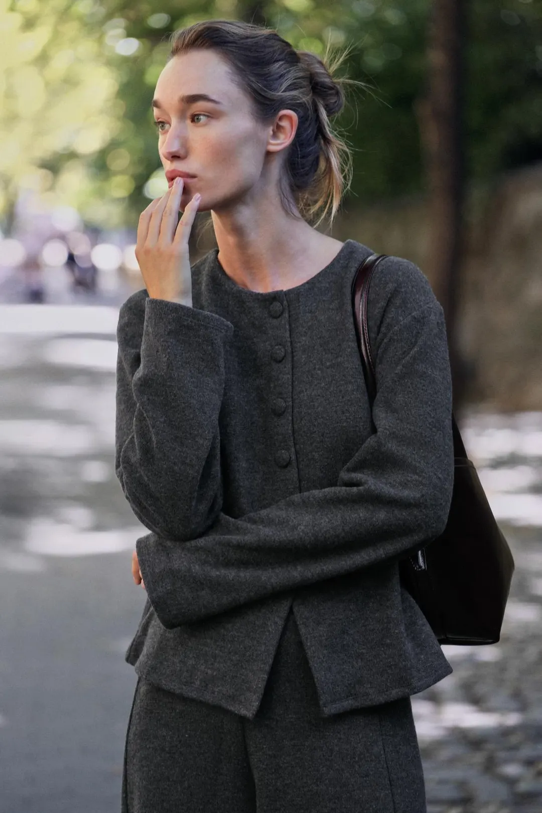Приталенная куртка из мягкой ткани, Zara