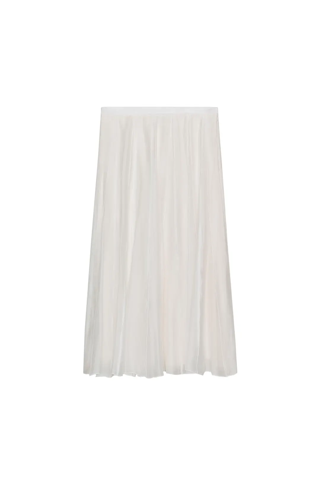Юбка струящегося кроя с контрастными деталями ZW Collection, Zara