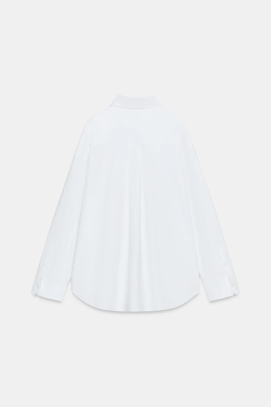Рубашка оксфорд с застежкой-клевант ZW Collection, Zara