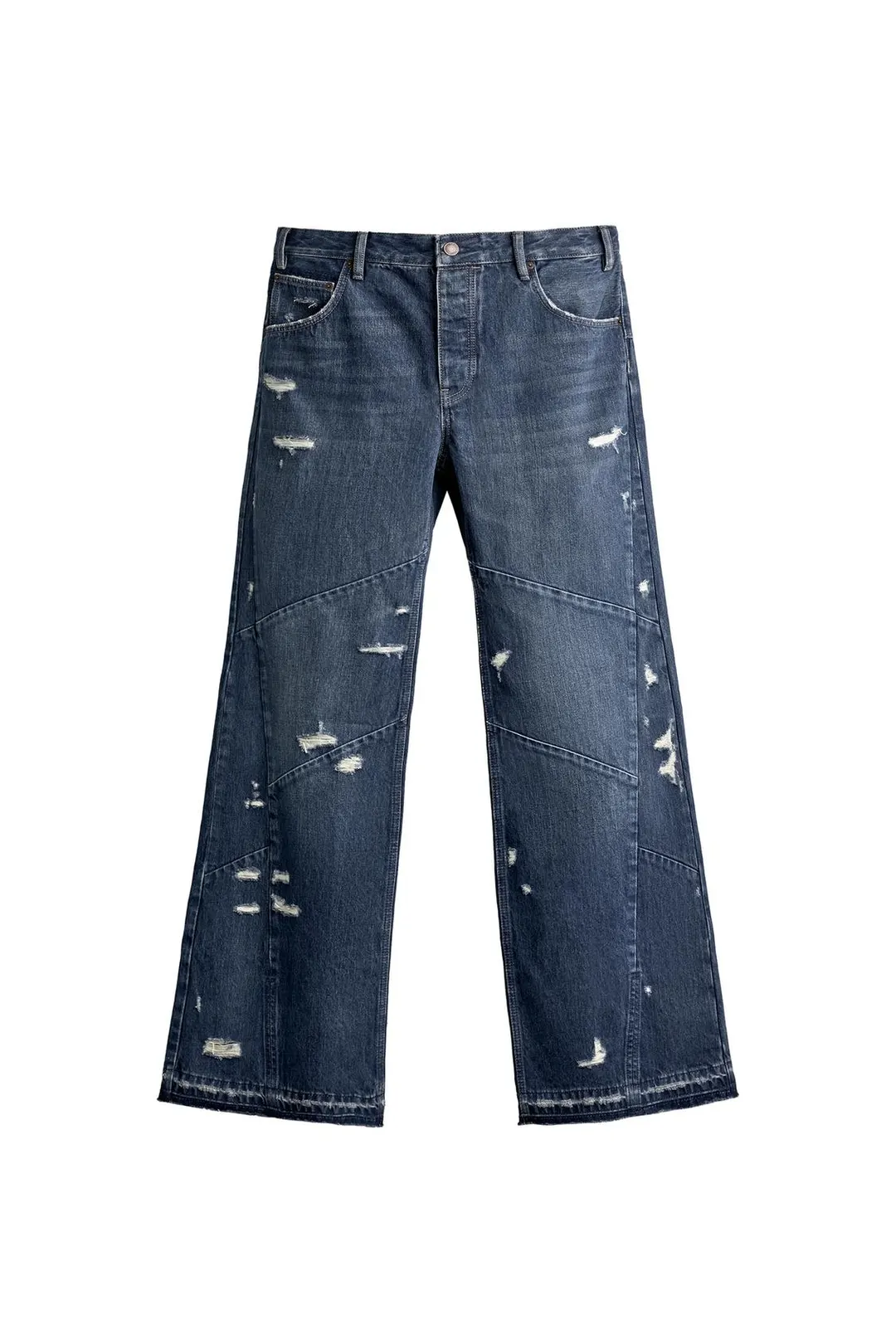 Джинсы клеш с декоративными швами, Zara