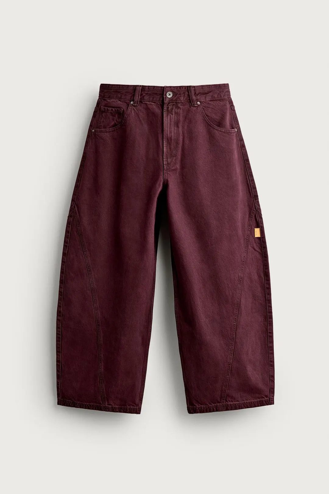 Брюки кроя баллон со швами, Zara