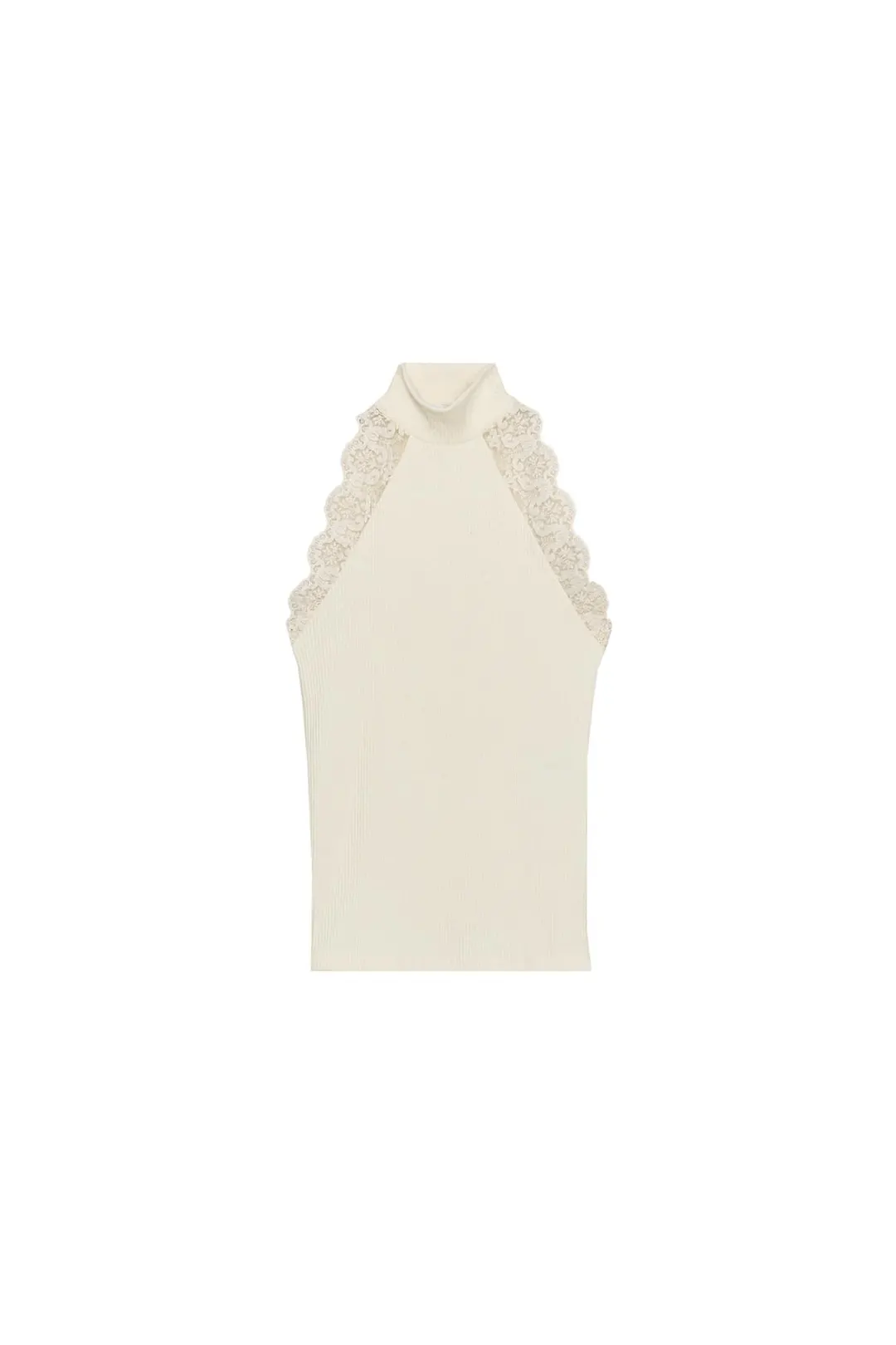 Топ в рубчик из кружева, Zara