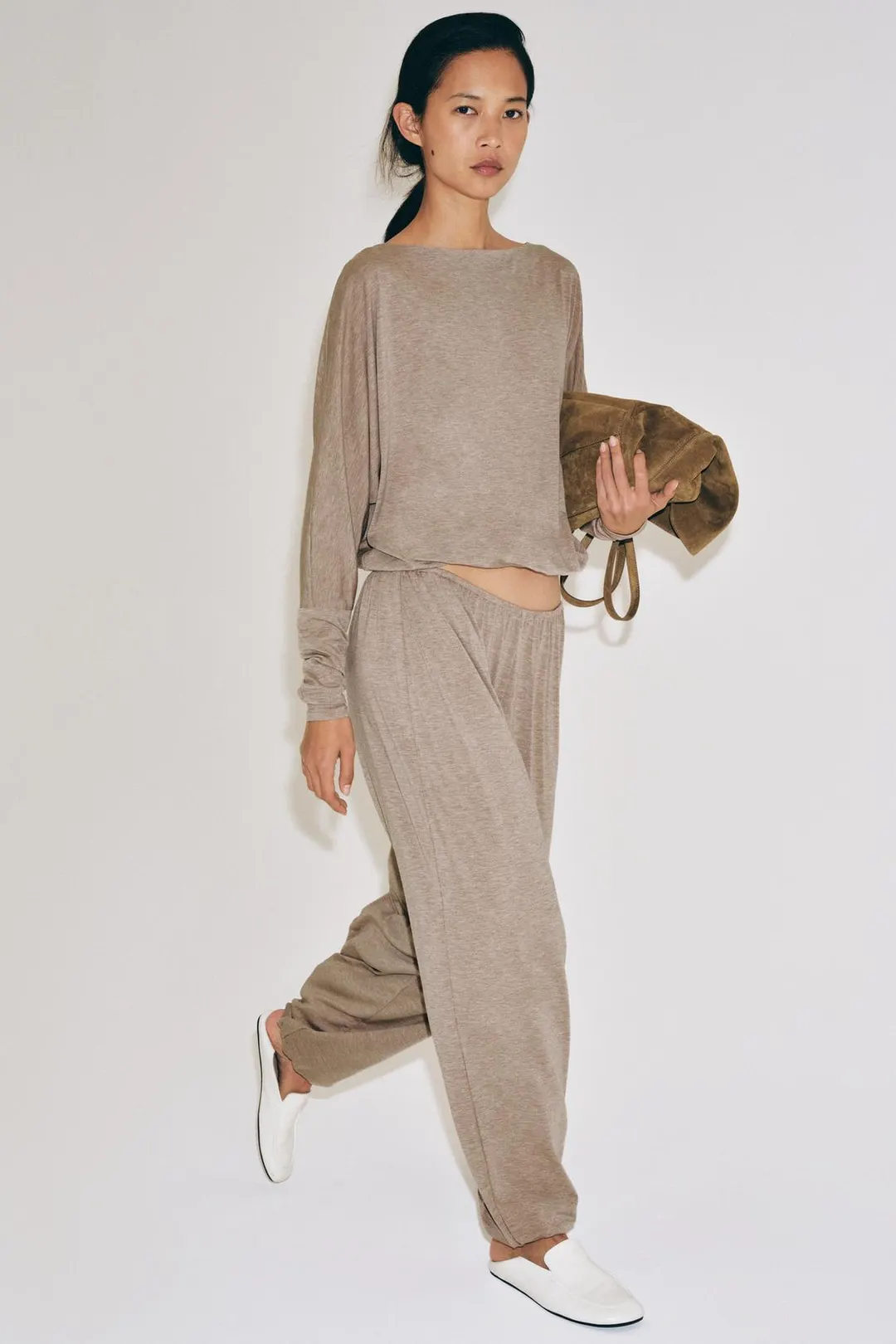 Футболка с эластичным низом, Zara
