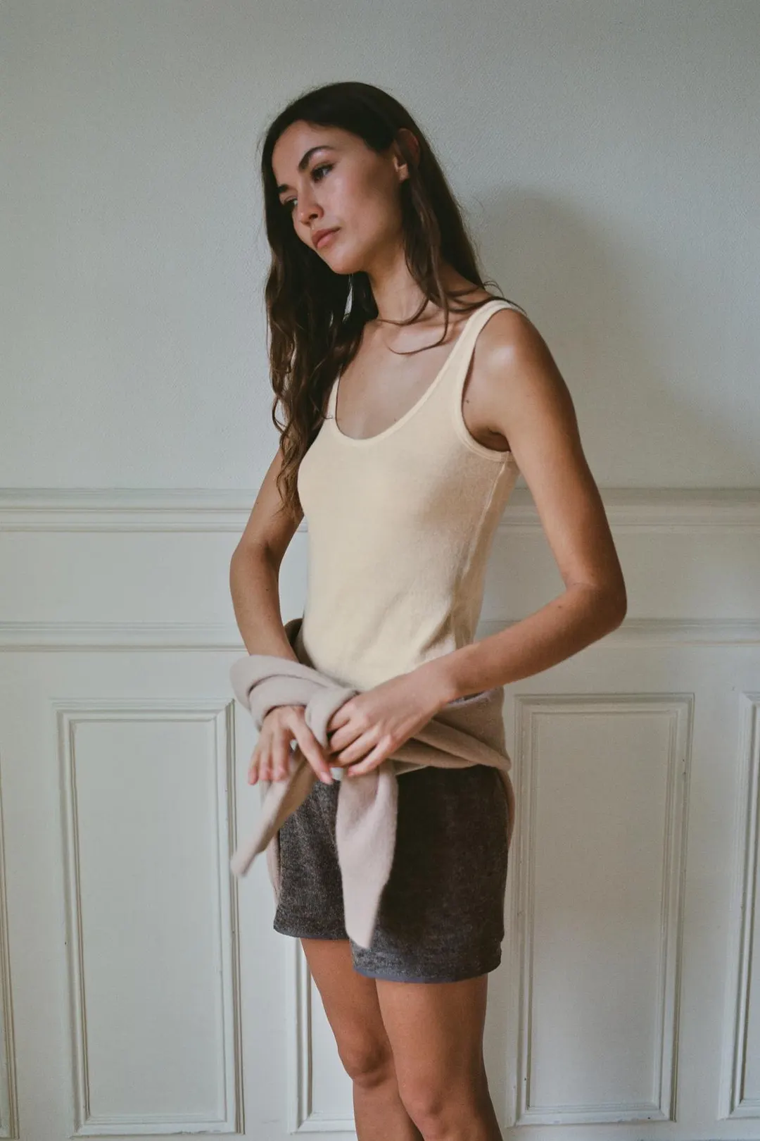 Полупрозрачный топ из смесовой шерсти, Zara