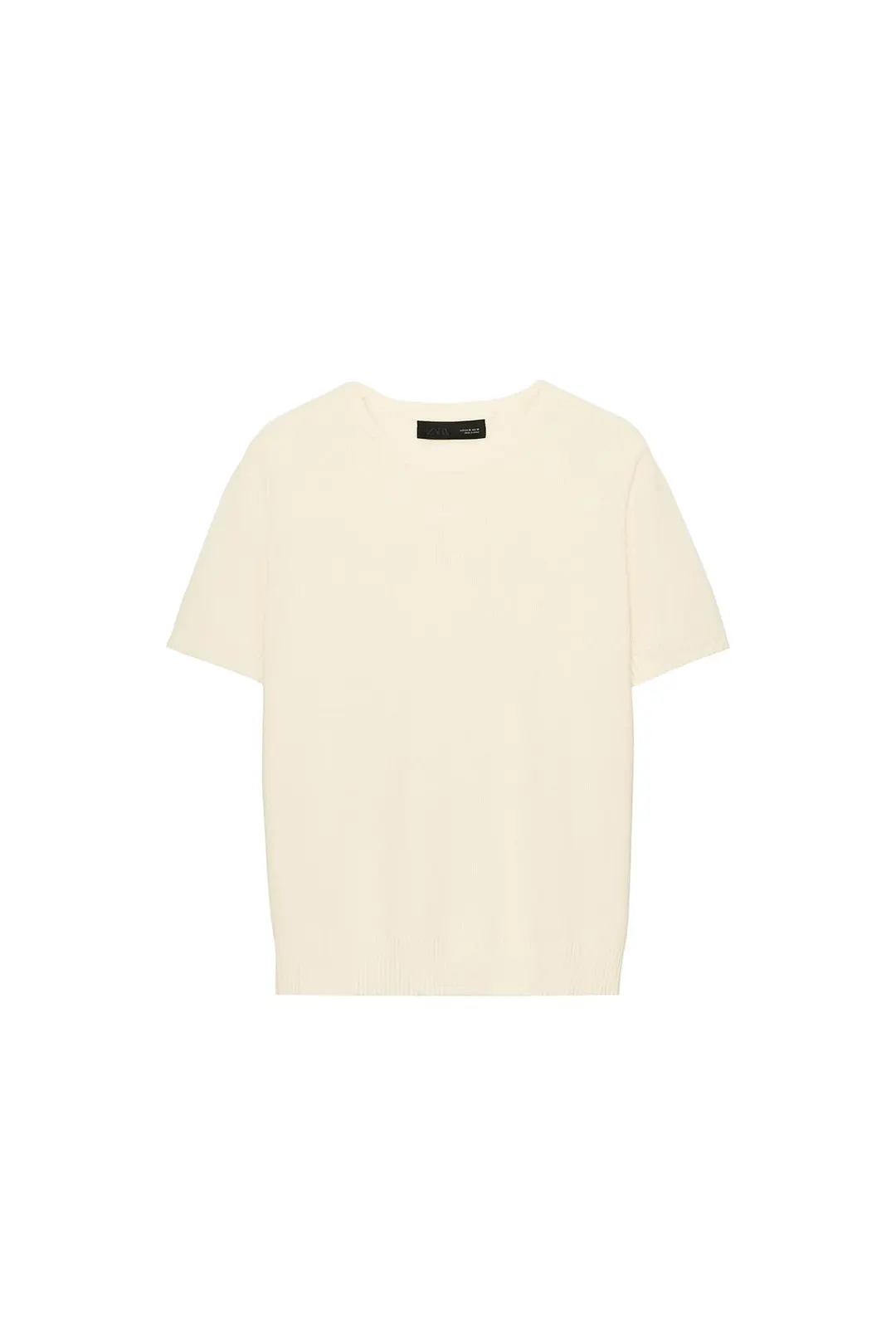 Вязаный топ с короткими рукавами, Zara