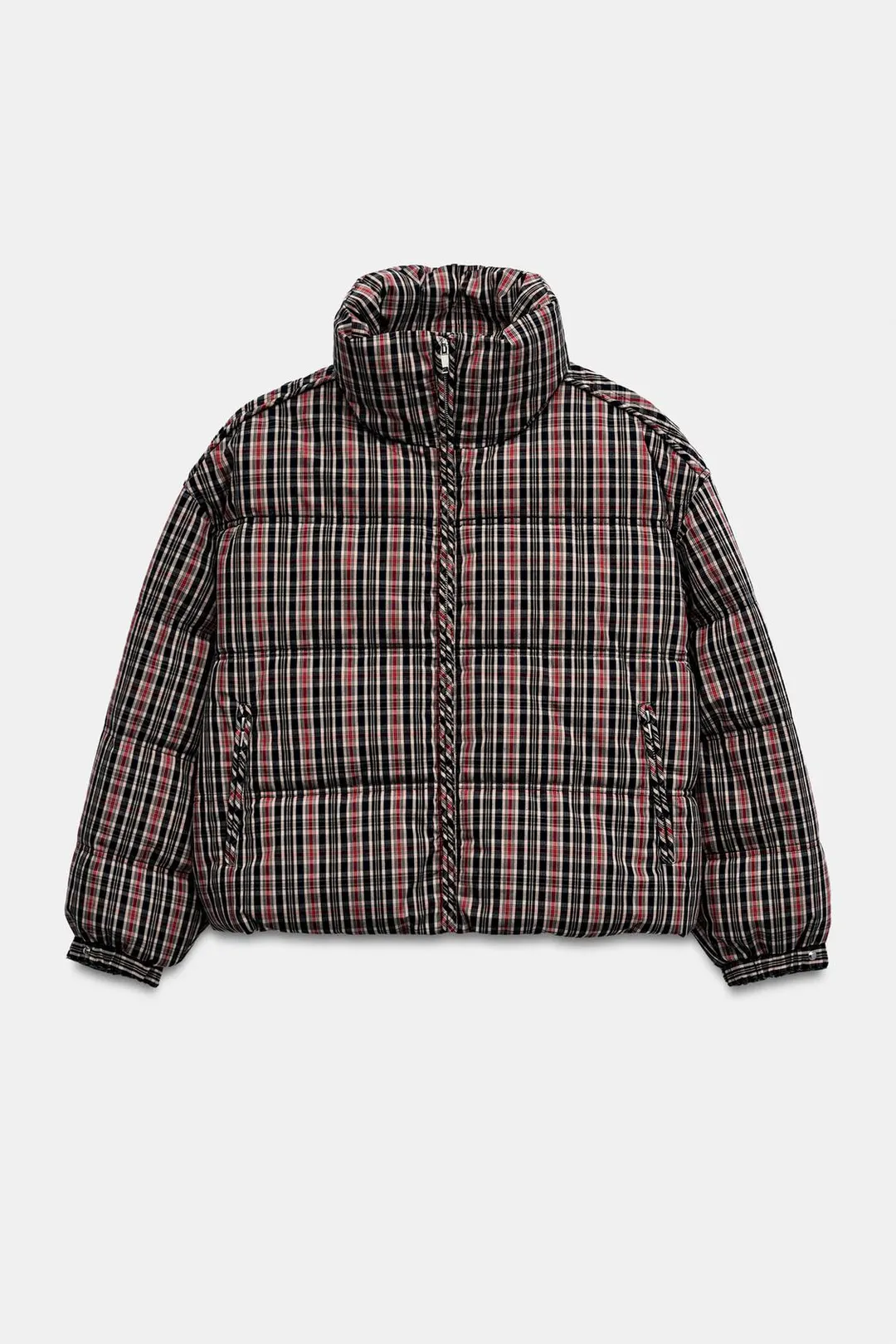Утепленный анорак в клетку, Zara