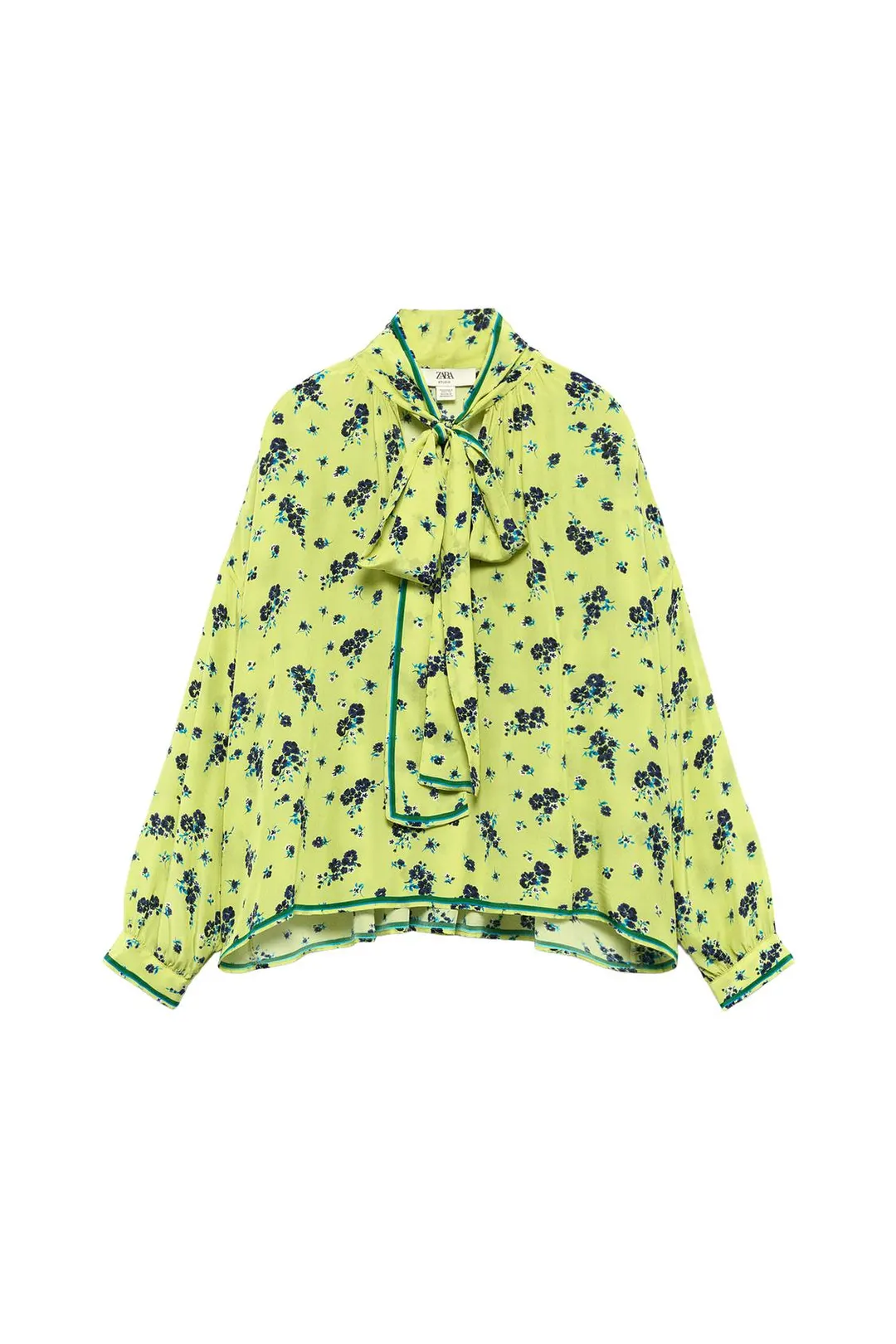 Рубашка с принтом и бантом Limited Edition, Zara