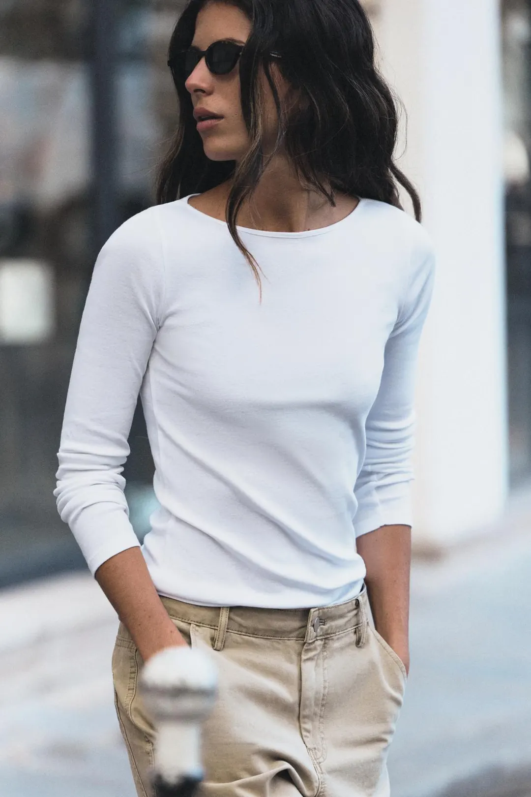 Футболка с вырезом лодочкой, Zara