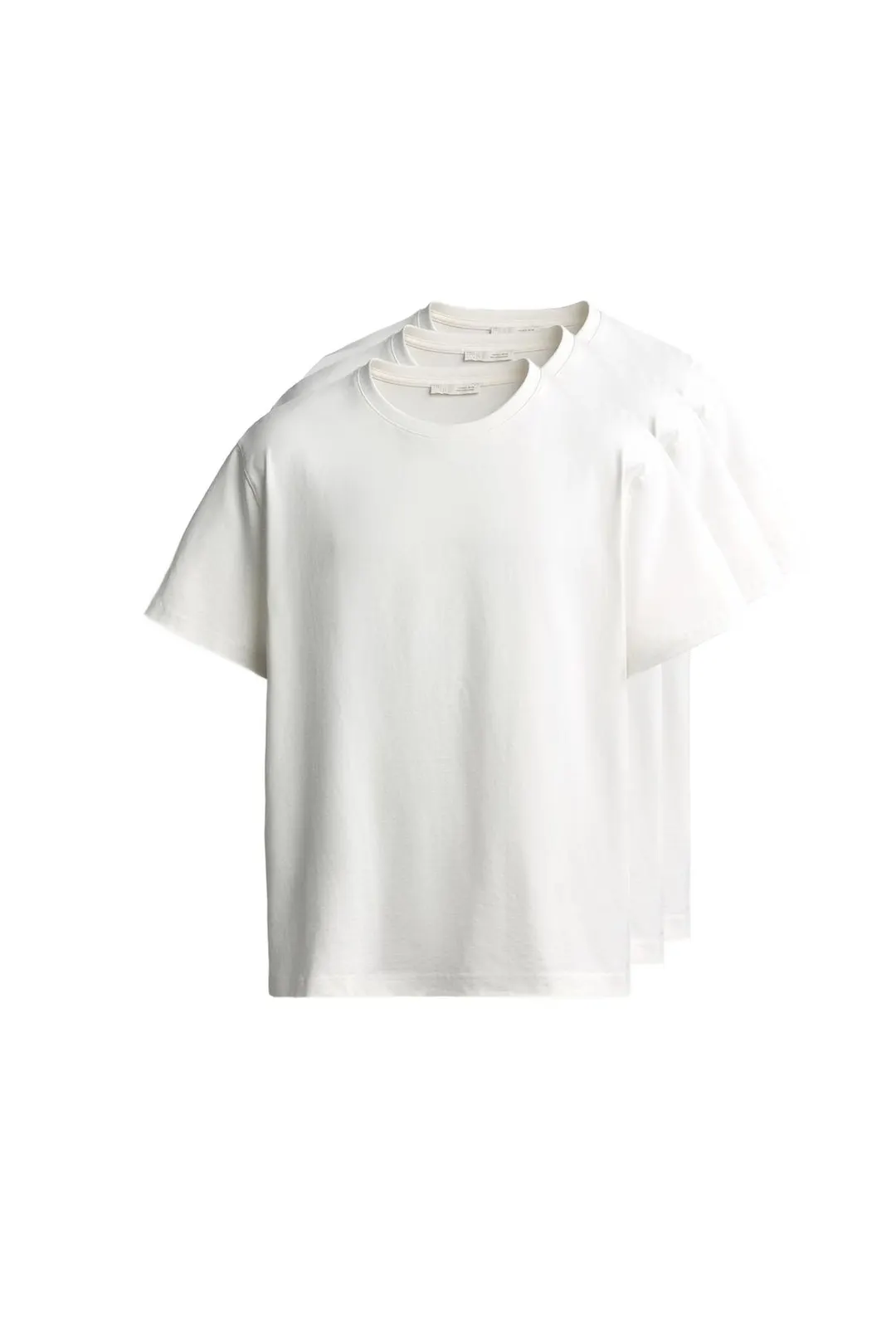 Комплект из 3 базовых футболок средней плотности /02, Zara