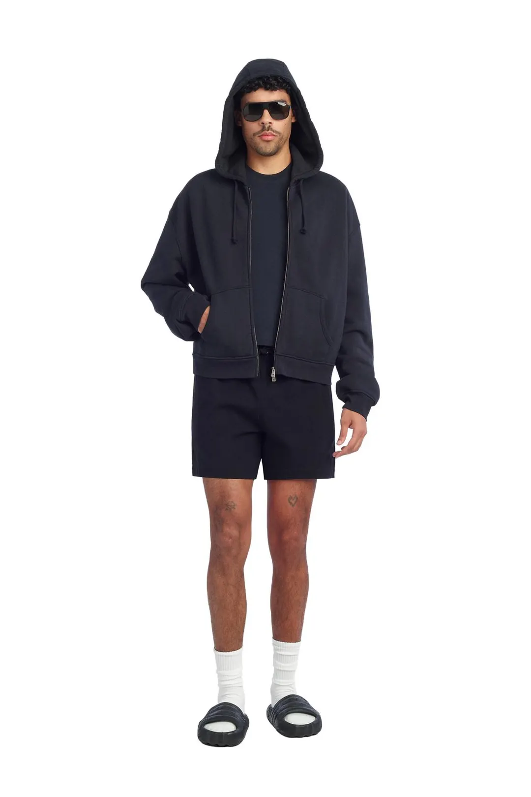 Шорты хлопковые с присборенным поясом, Zara