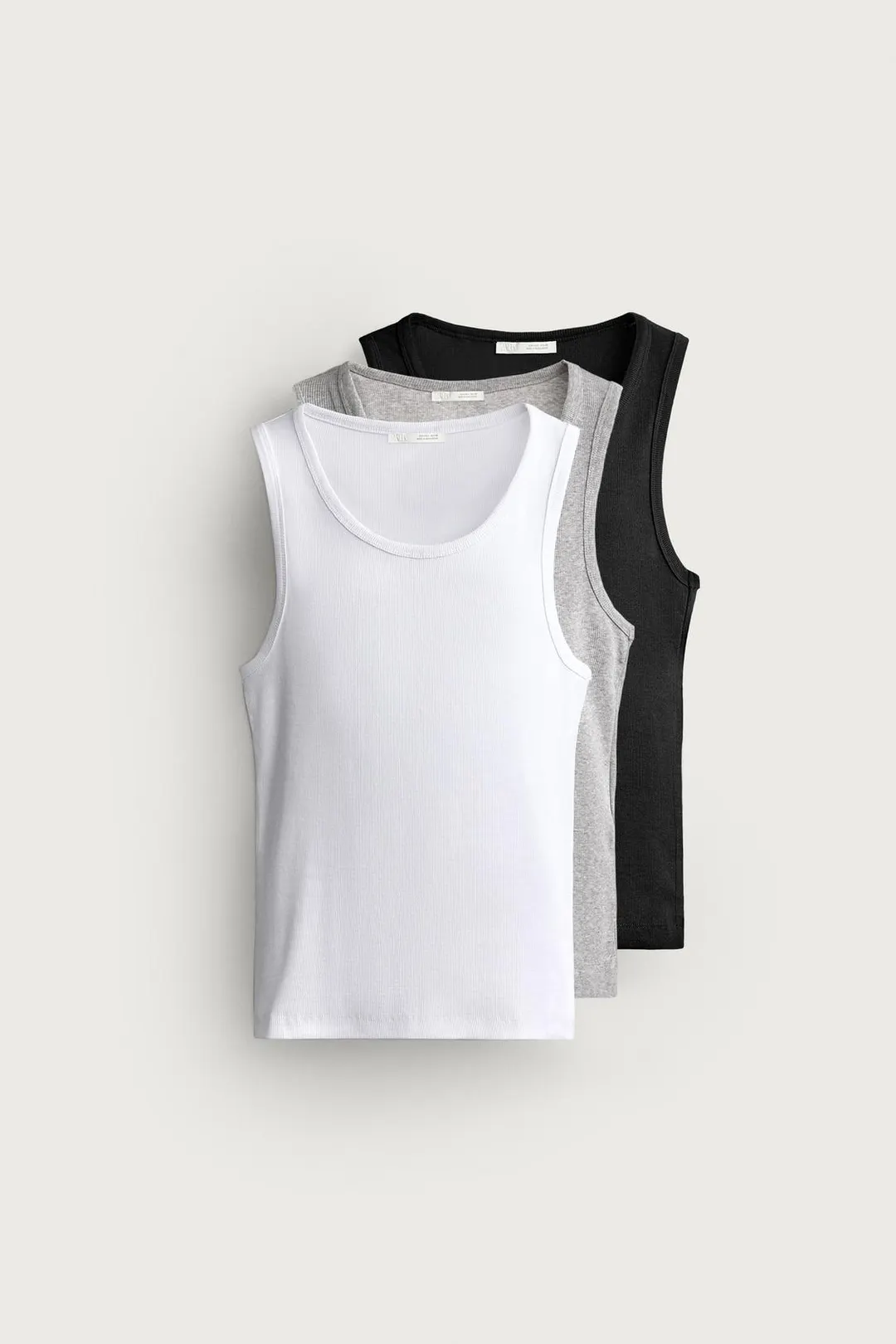 Комплект из 3 базовых маек, Zara