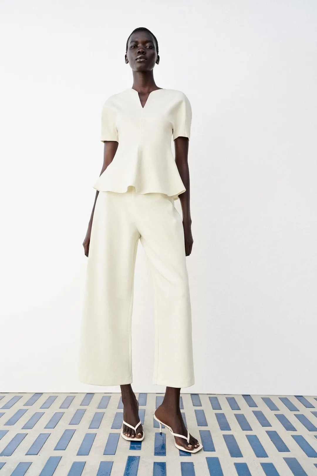 Брюки широкого кроя, Zara