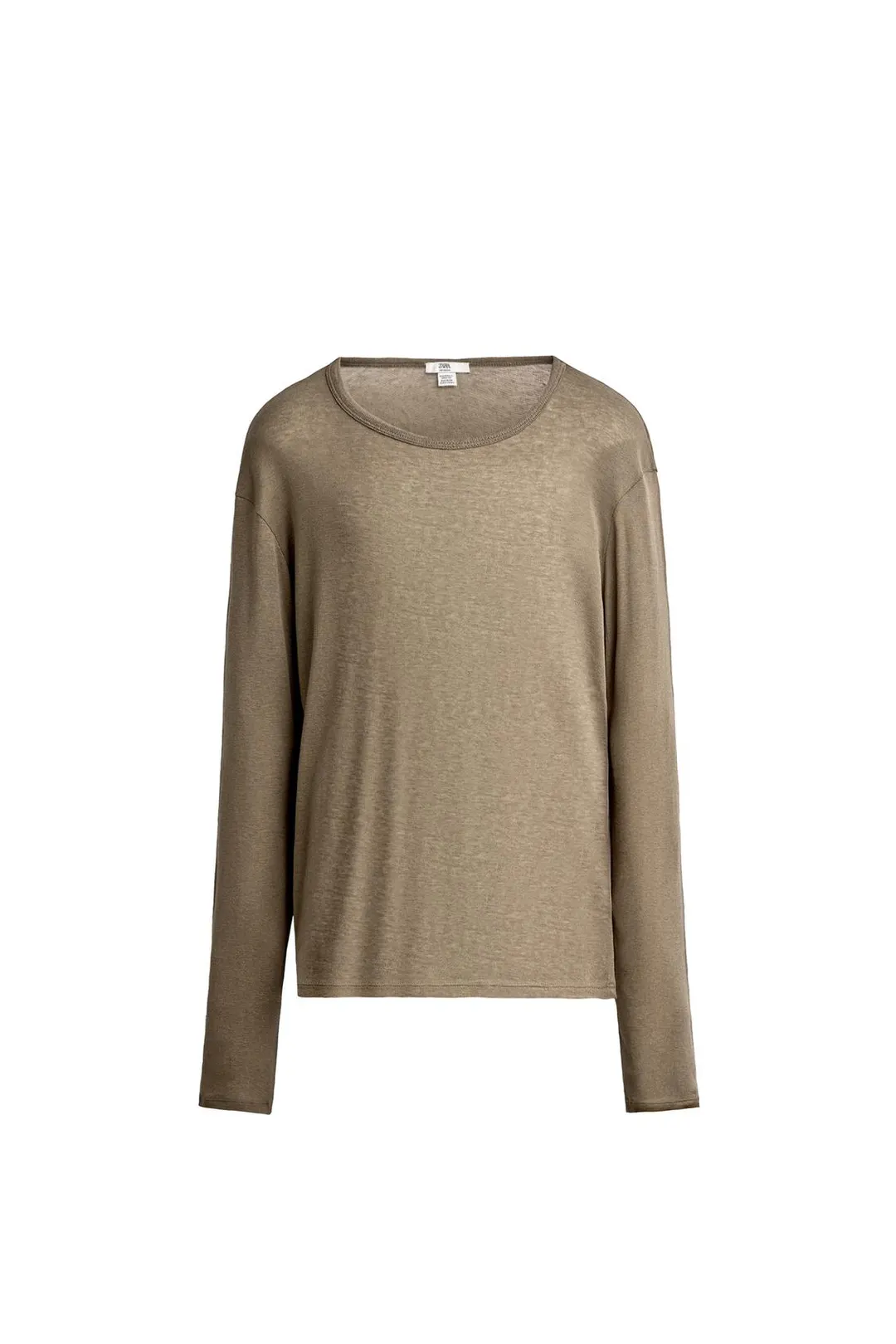 Футболка свободного кроя из лиоцелла и шерсти, Zara