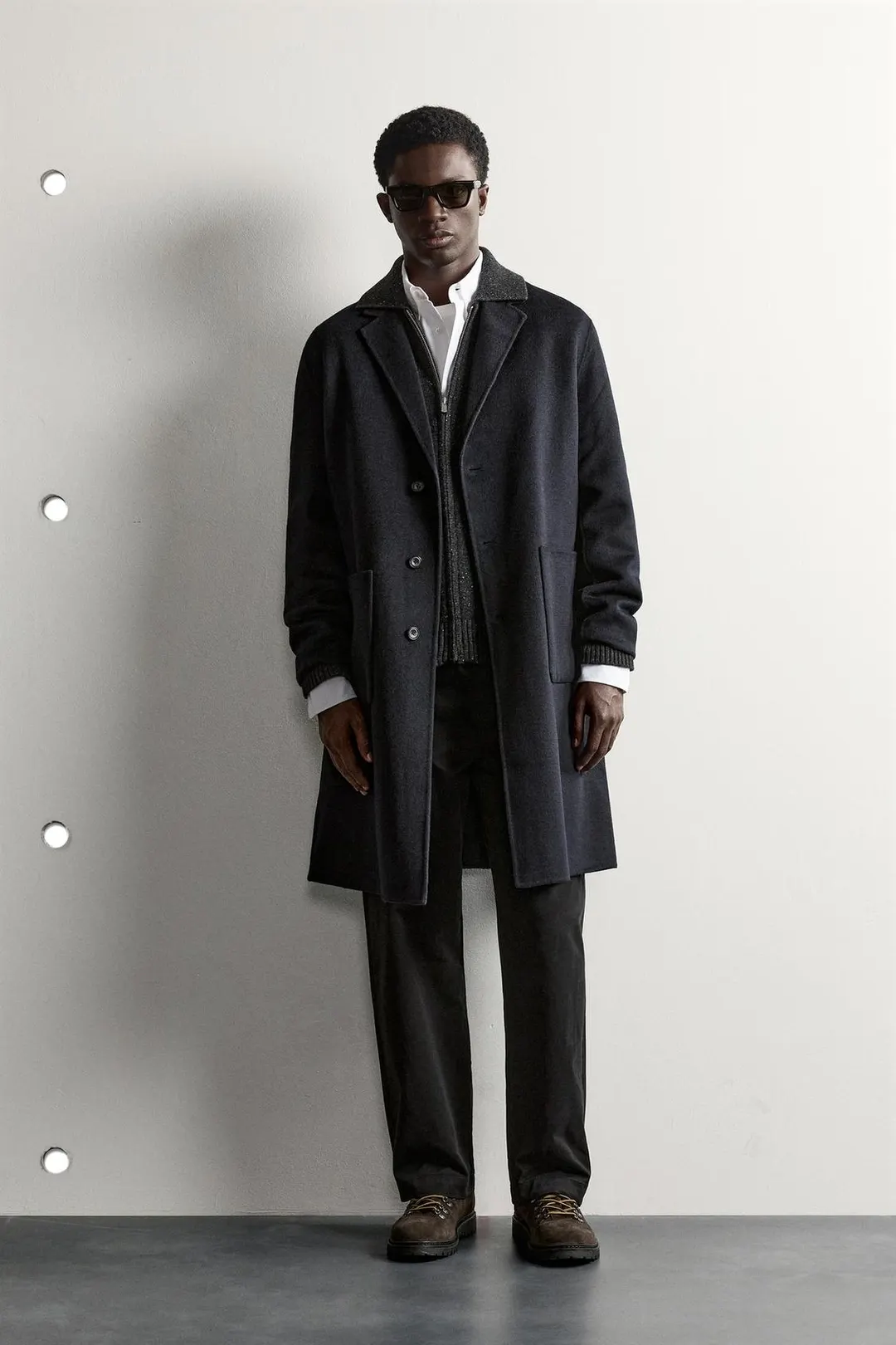 Двустороннее пальто из смесовой шерсти, Zara