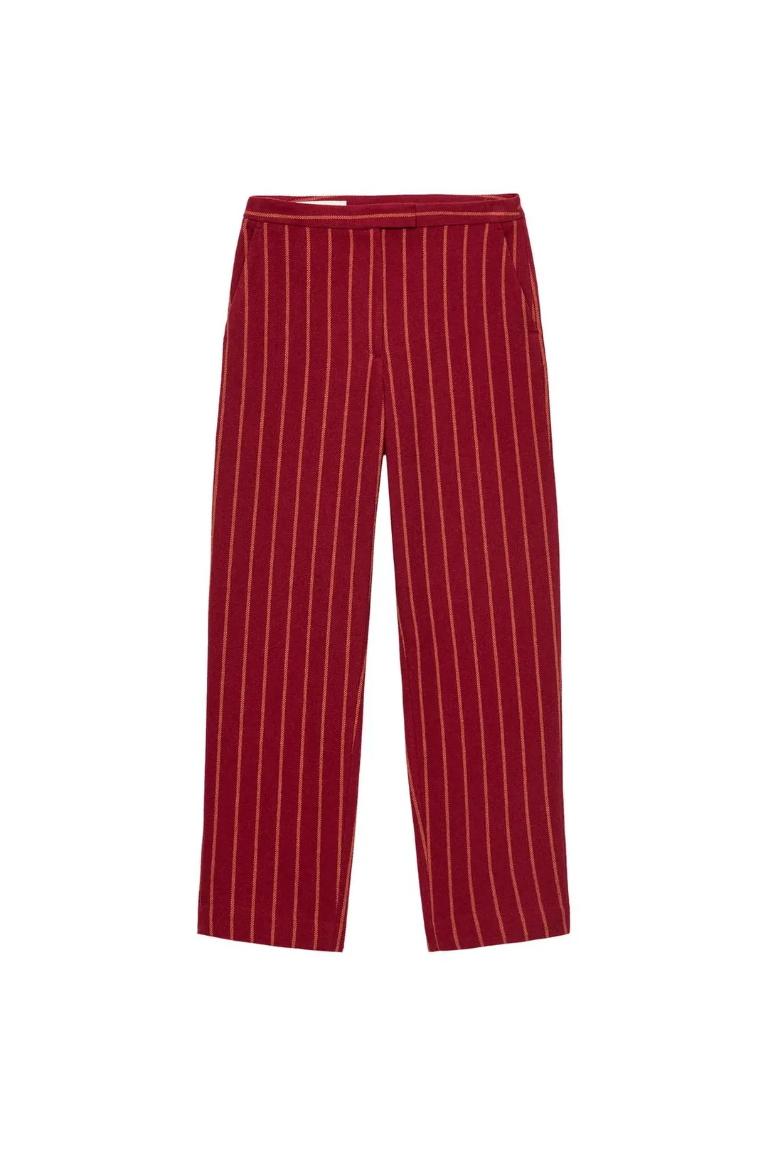 Брюки прямого кроя в полоску, Zara