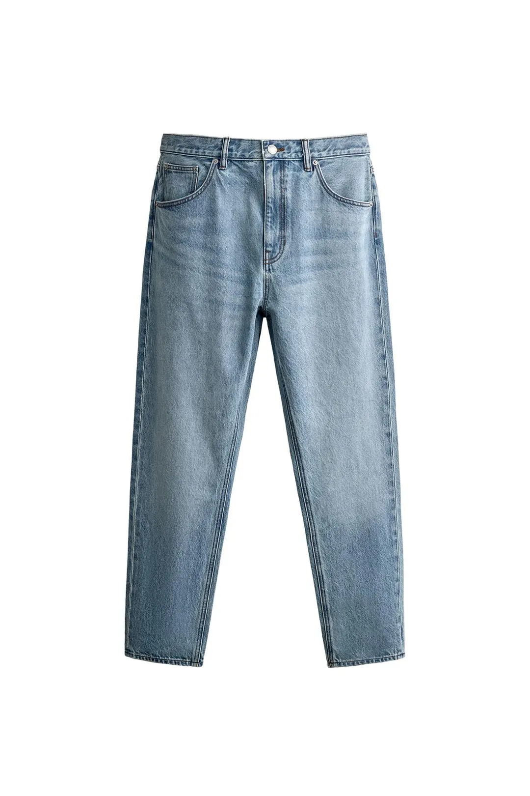Джинсы укороченные зауженного кроя, Zara