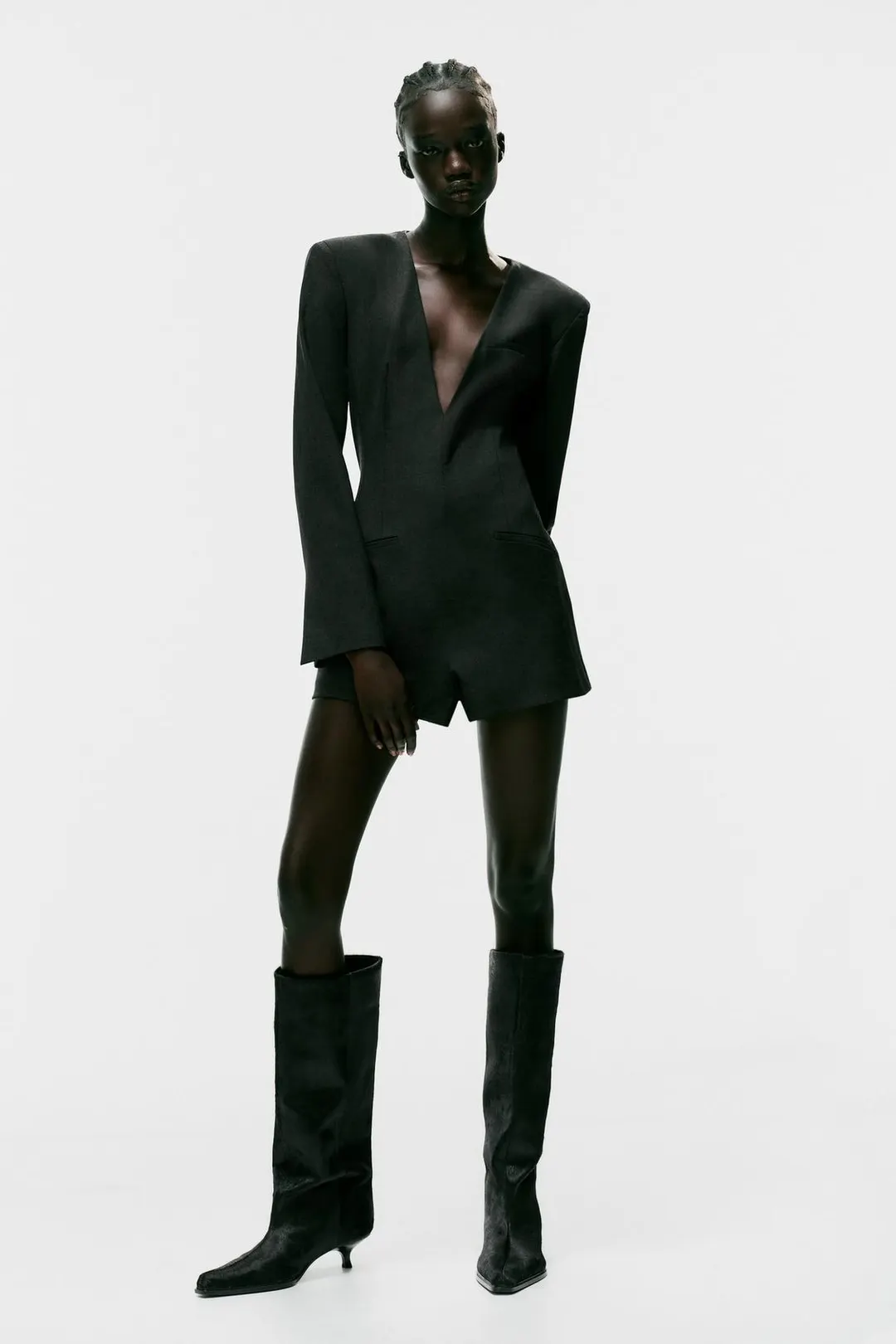 Комбинезон-шорты с подплечниками, Zara