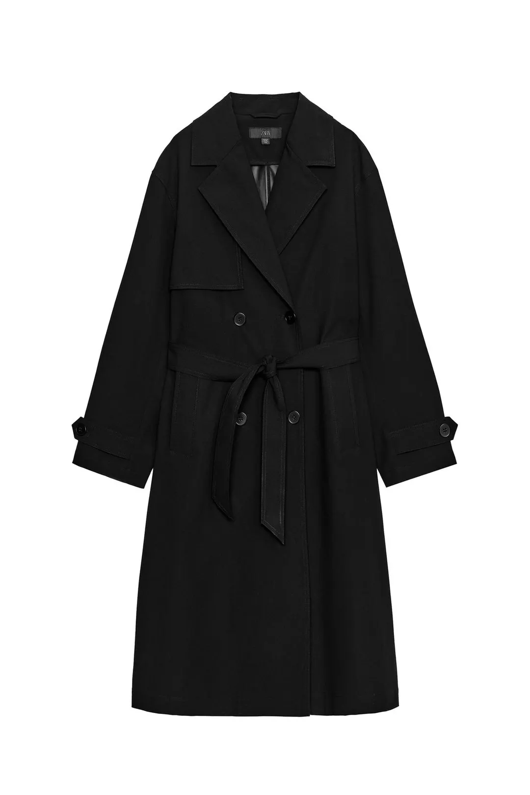 Водоотталкивающий тренч-ветровка с поясом, Zara