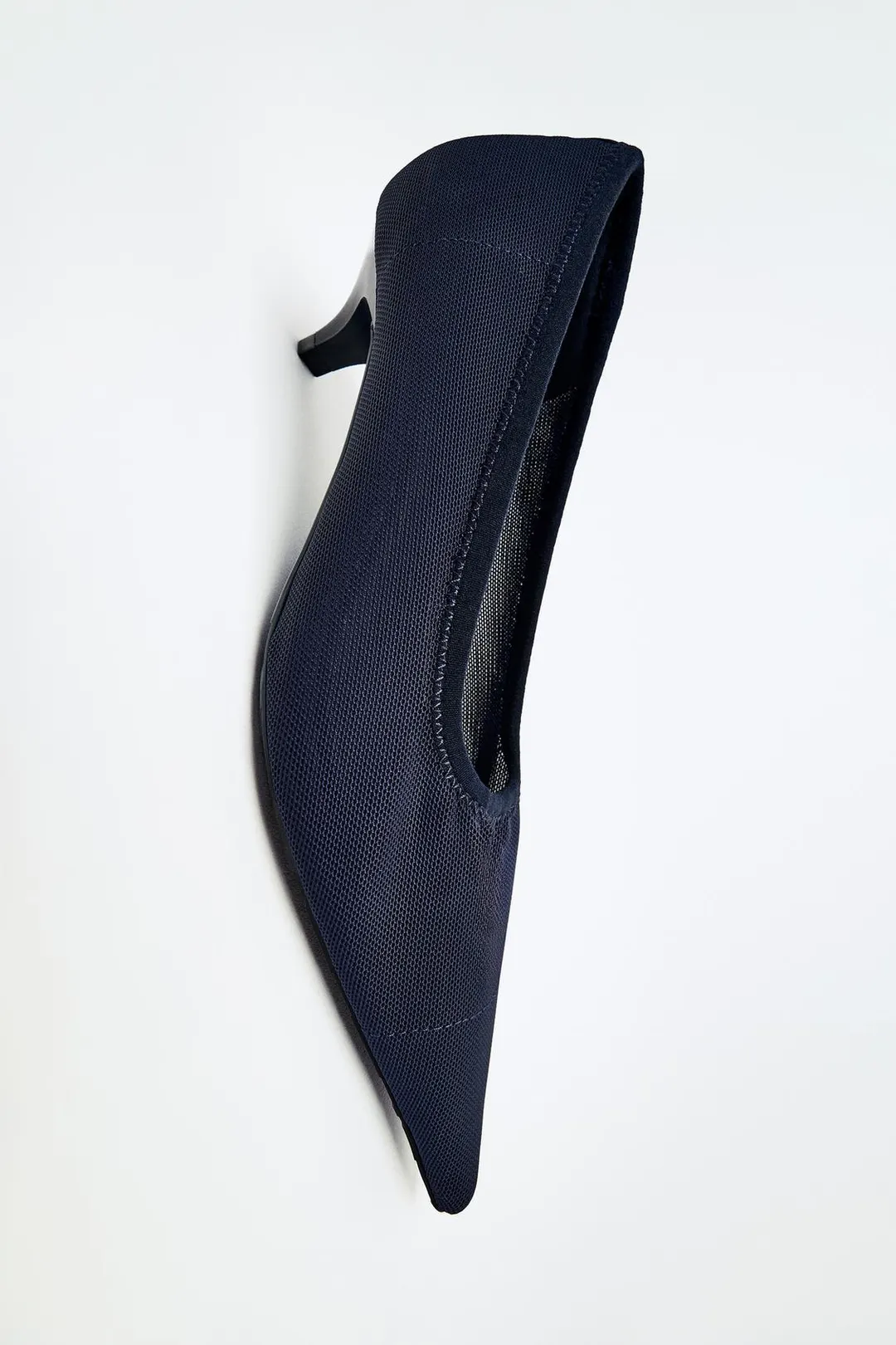 Туфли сетчатые на каблуке kitten heel, Zara