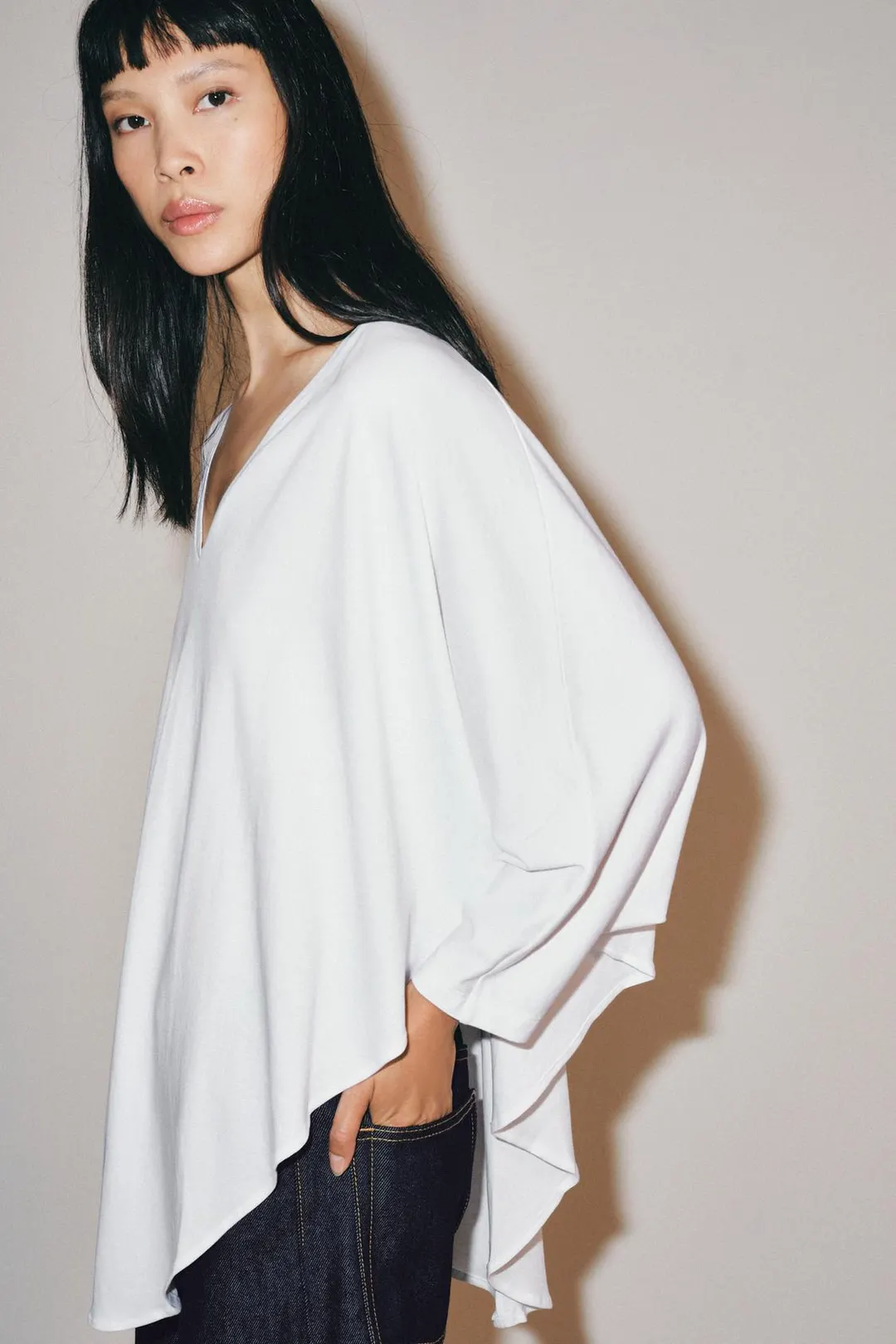 Футболка-накидка SUPIMA®, Zara
