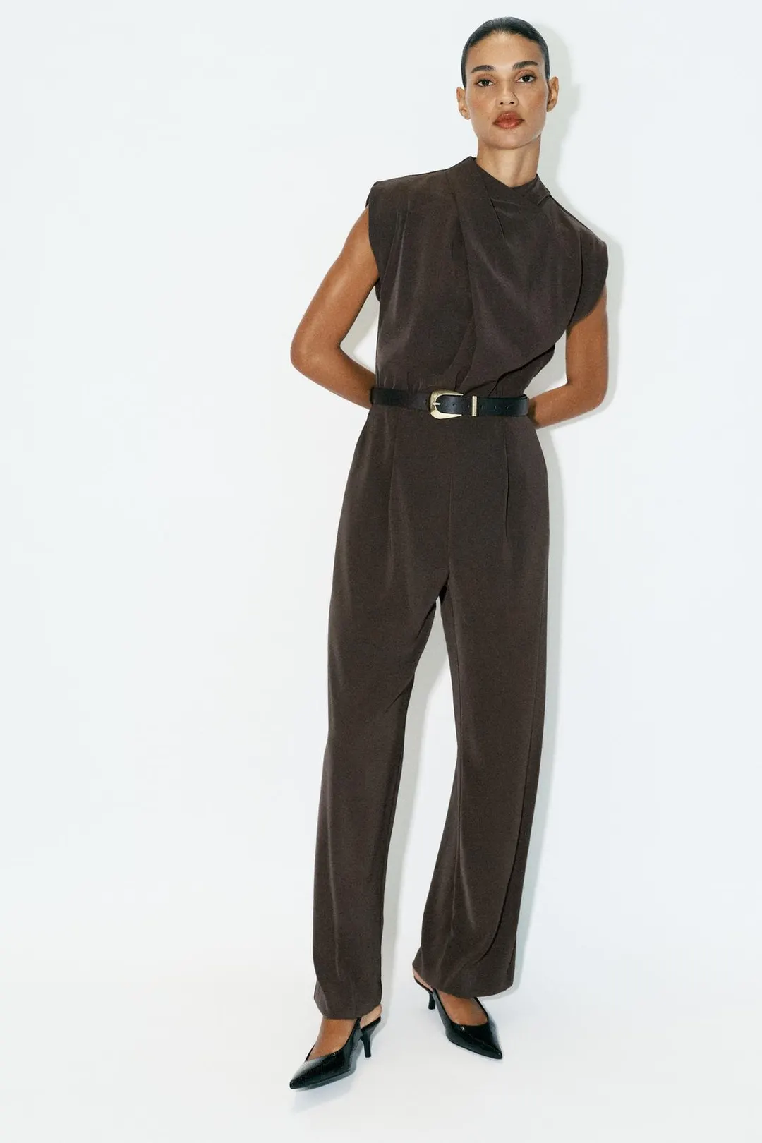 Комбинезон с поясом, Zara