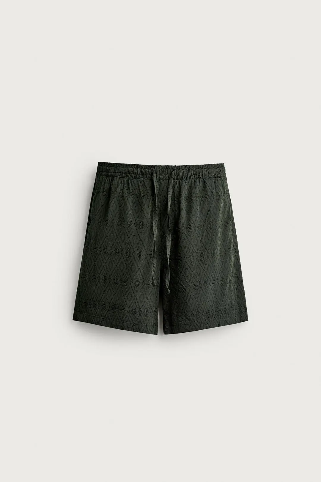 Бермуды классического кроя с геометрическим жаккардовым узором, Zara