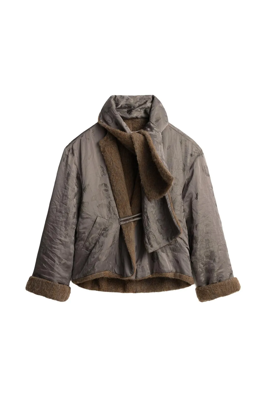 Двустороннее пальто-шарф из жаккарда LIMITED EDITION, Zara