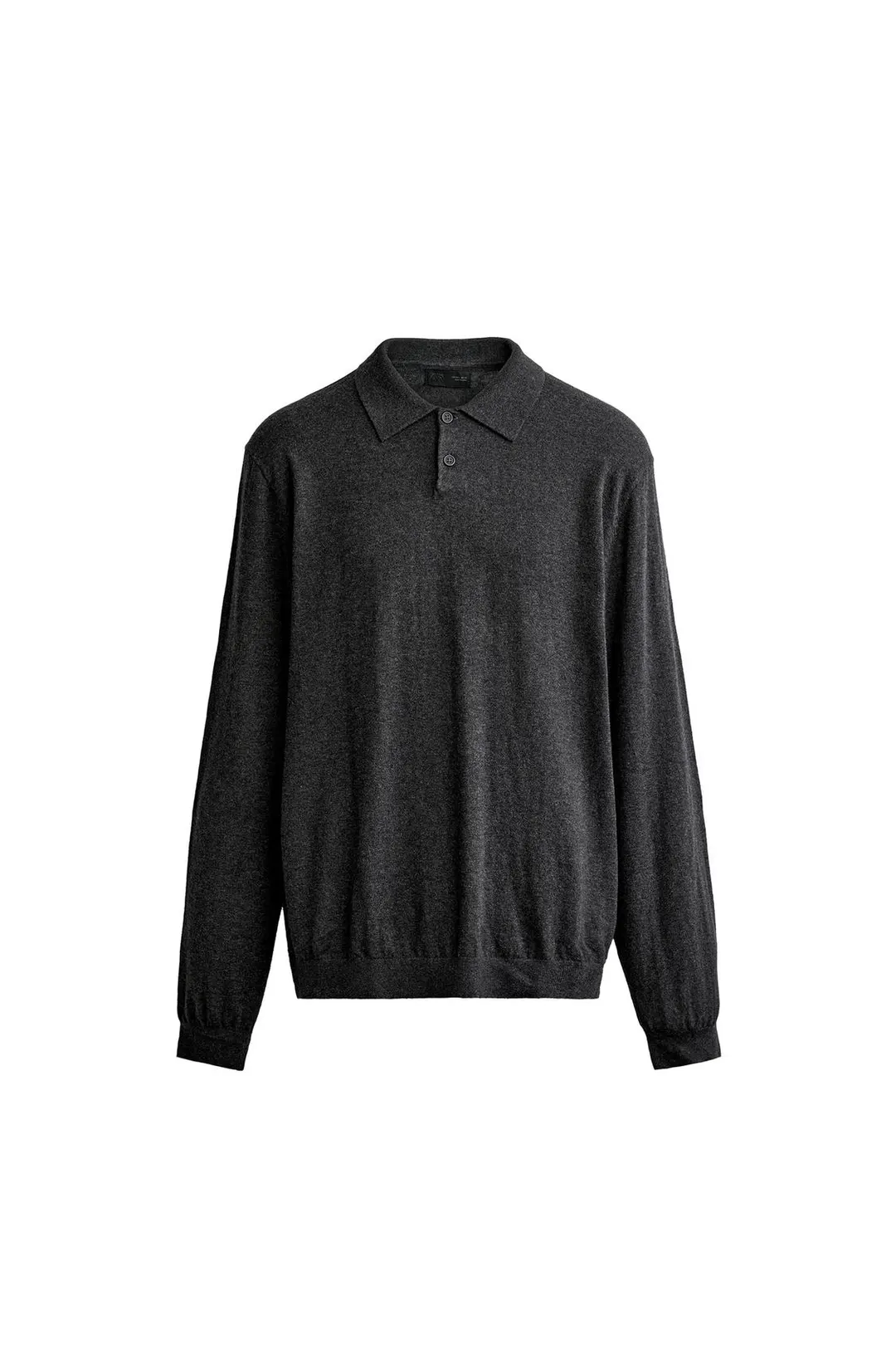 Вязаная футболка поло из хлопка и кашемира, Zara