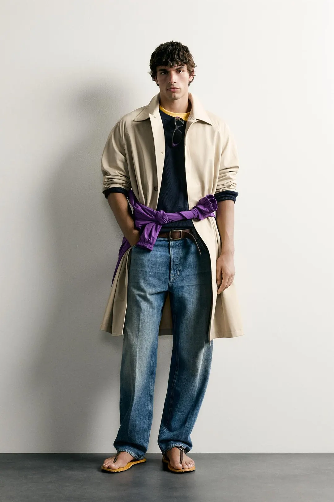 Длинный тренч свободного кроя, Zara