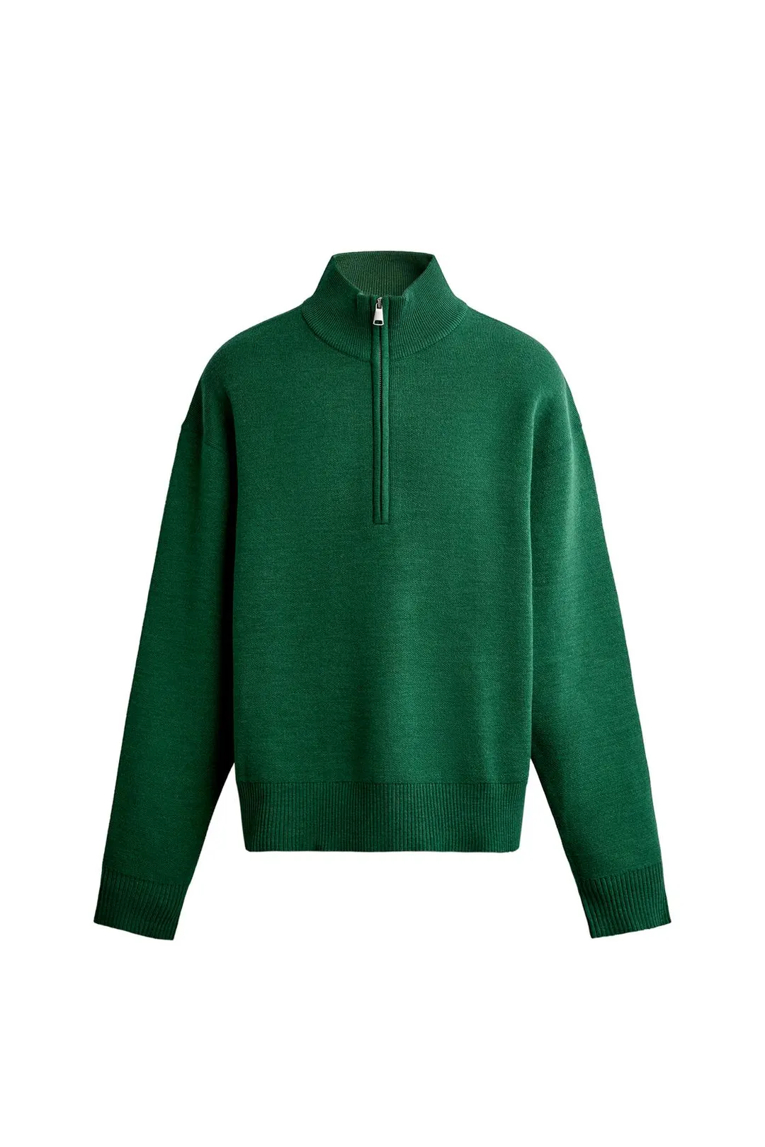 Мягкий джемпер с воротником на молнии, Zara