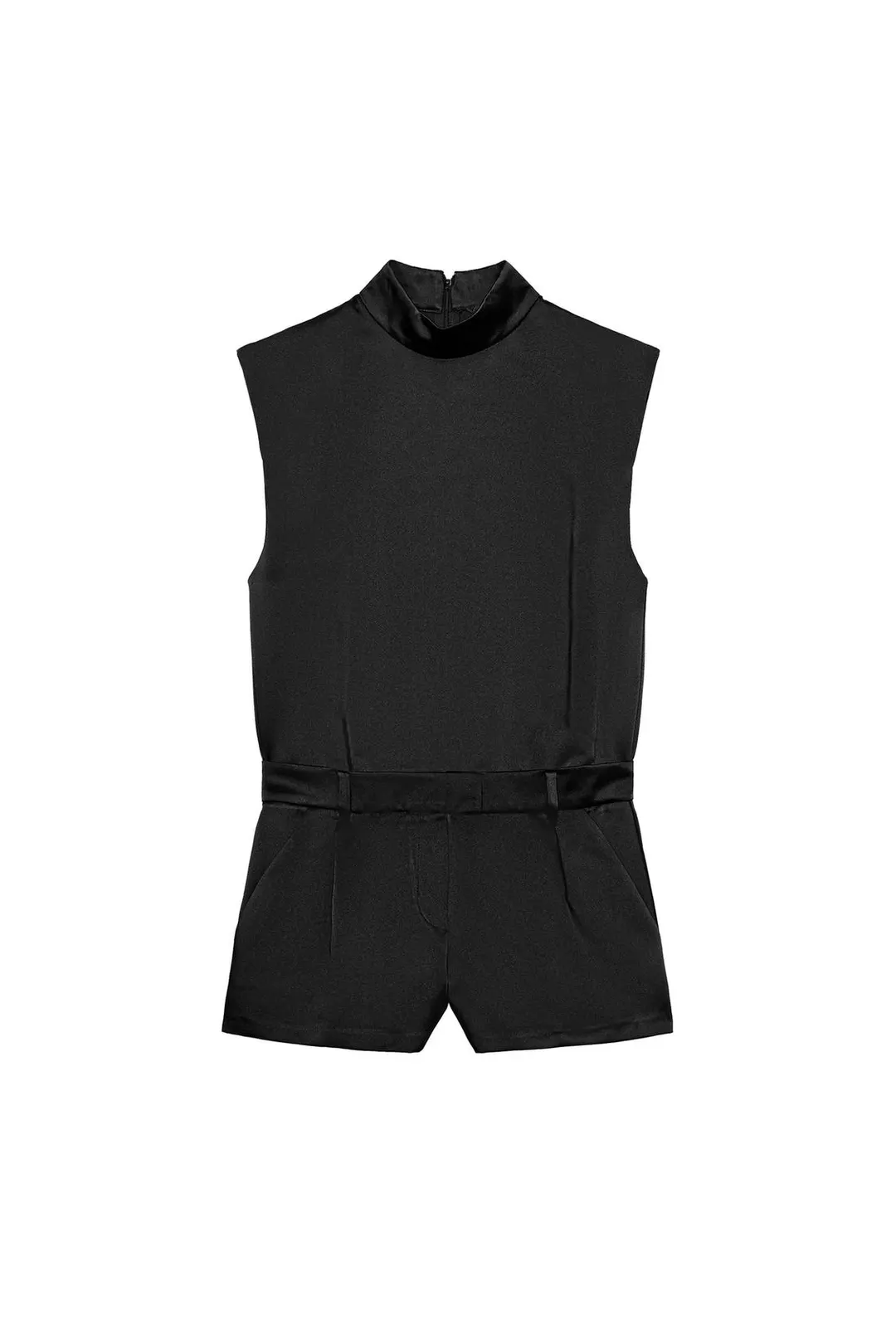 Атласный комбинезон-шорты, Zara