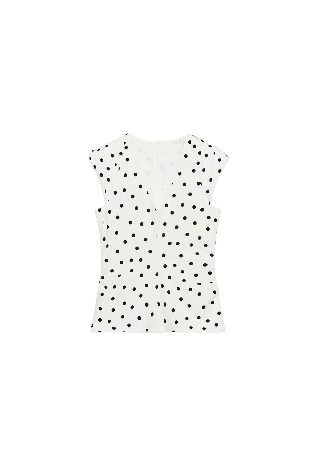 Топ в горошек с подплечниками, Zara