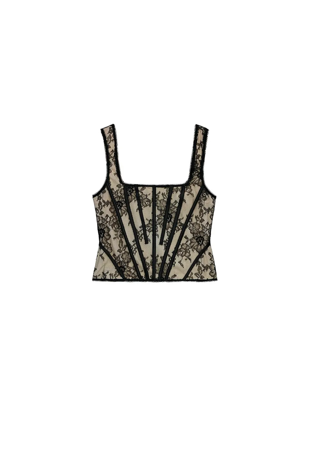Корсет кружевной из 100% полиамида, Zara