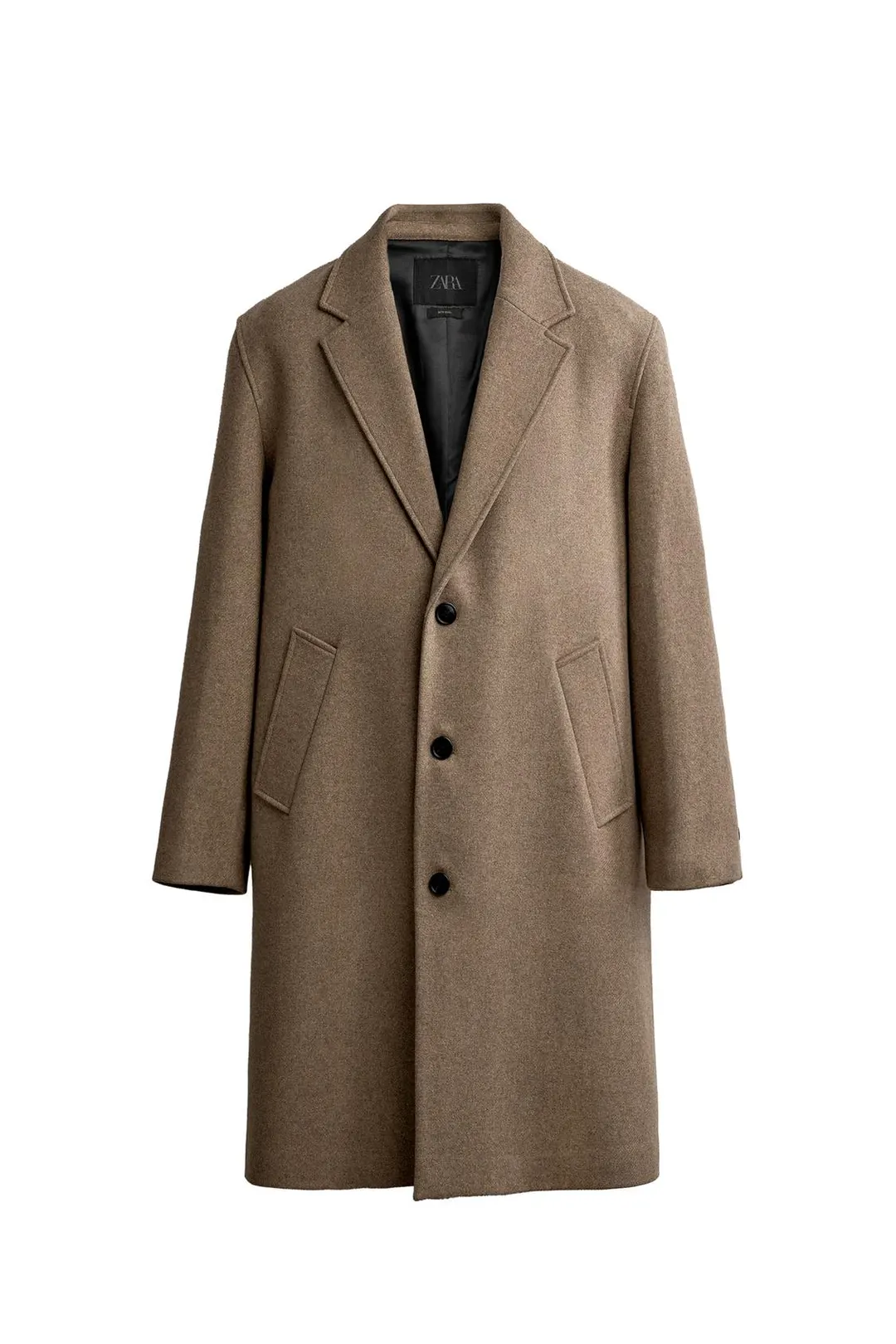 Пальто свободного кроя из смесовой шерсти, Zara