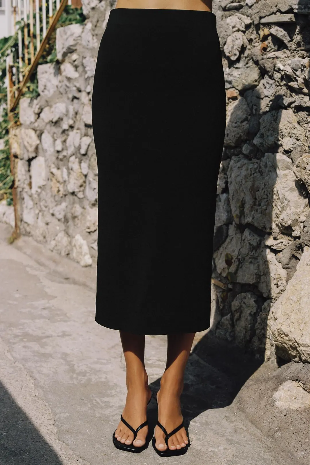 Вязаная юбка миди, Zara