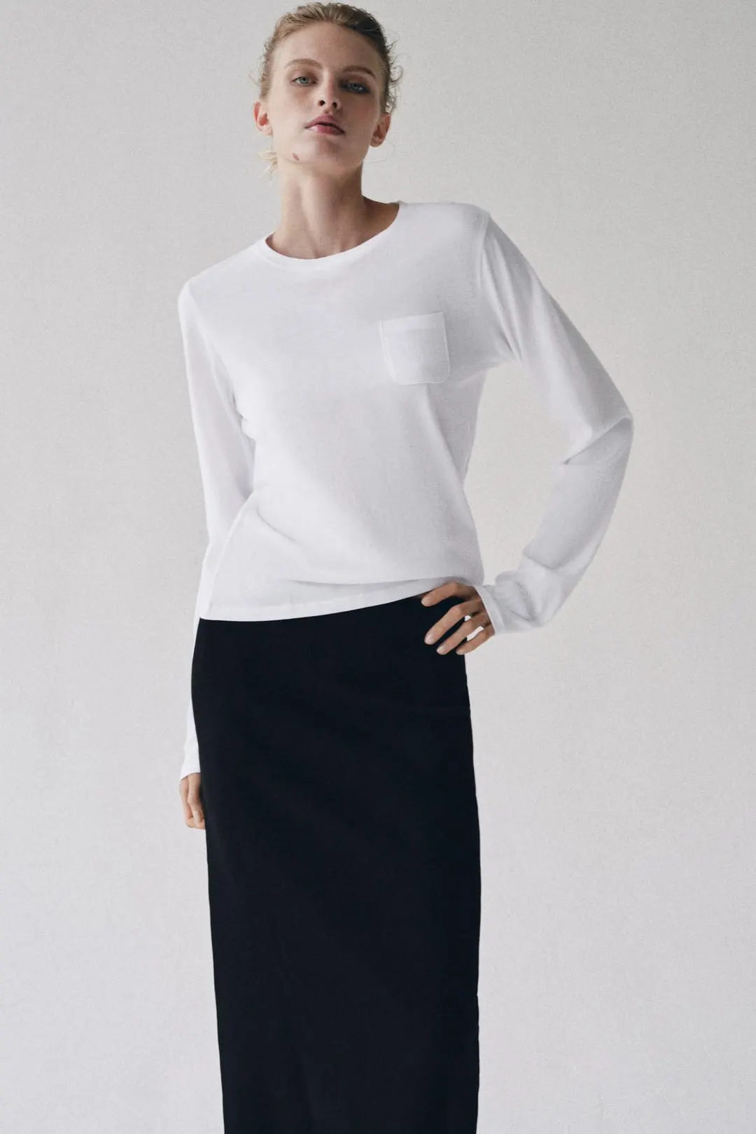 Футболка с карманом, Zara