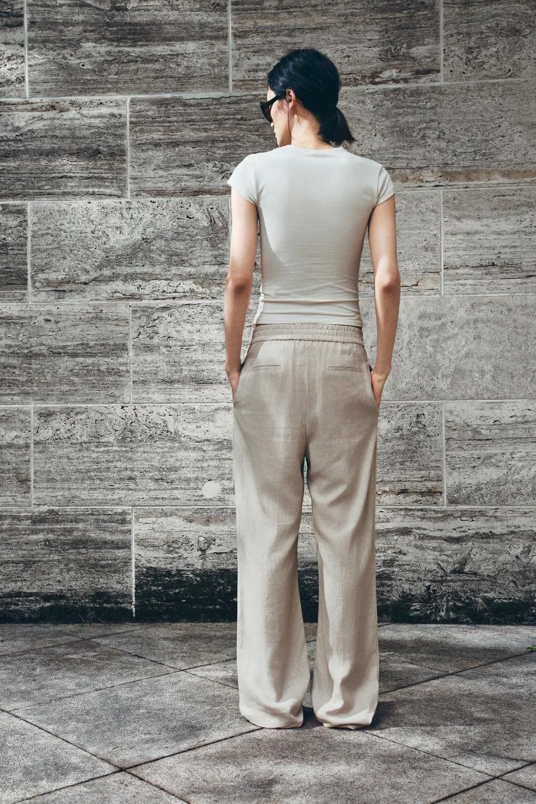 Облегающая футболка с короткими рукавами, Zara