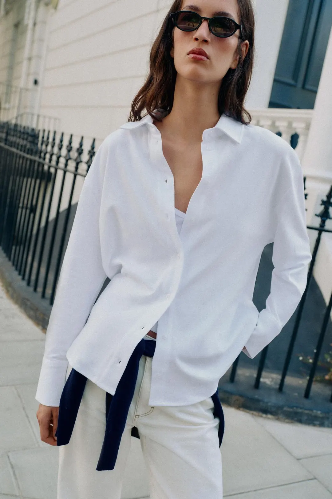 Рубашка на пуговицах из 100% хлопка, Zara