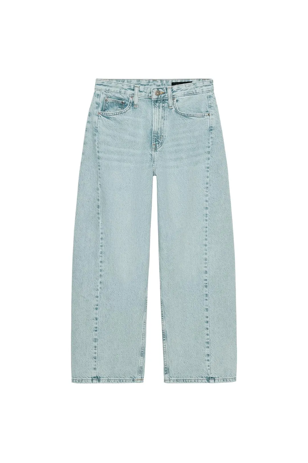 Джинсы ZW Collection укороченные свободного кроя со средней посадкой, Zara