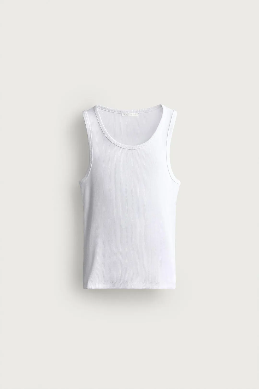 Базовая майка в рубчик, Zara