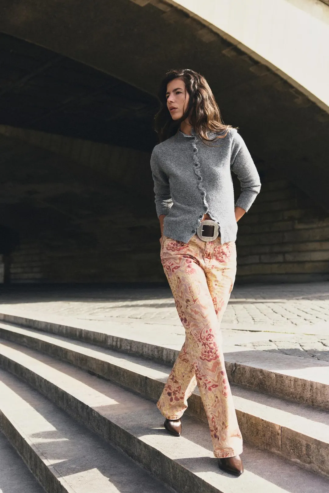 Кардиган с оборками, Zara