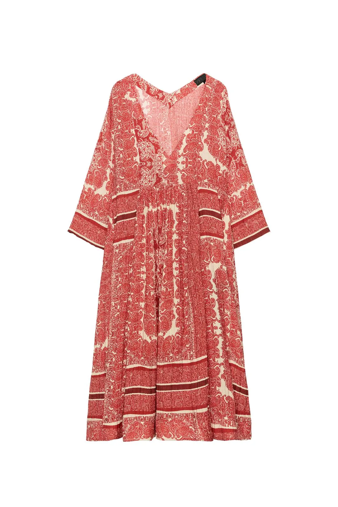 Платье миди с принтом ZW Collection, Zara