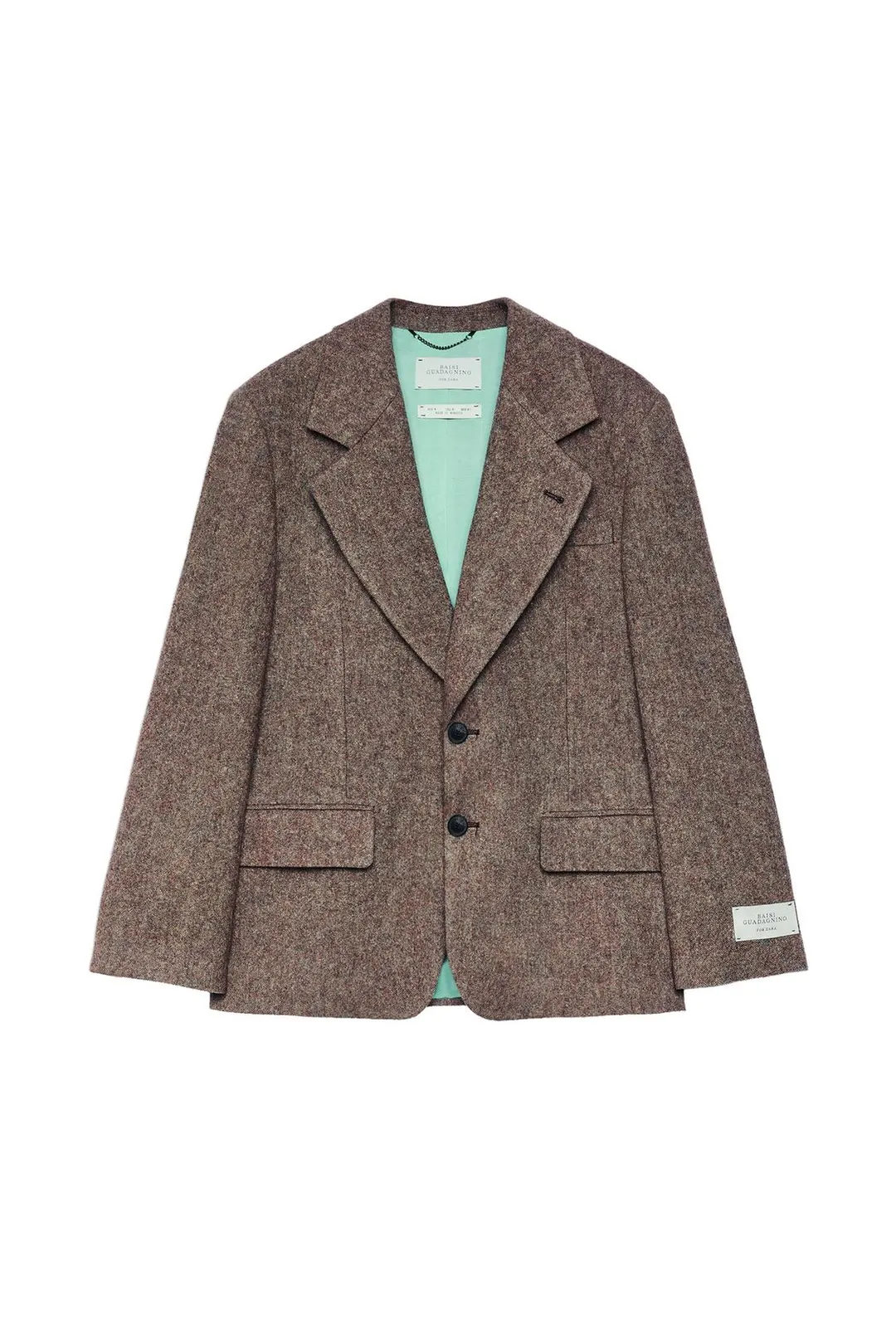 Костюмный блейзер из 100% шерсти, Zara